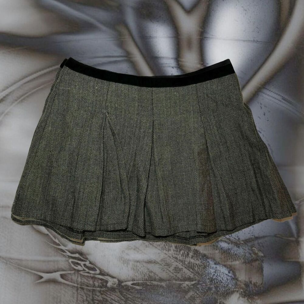American-vintage Women's Grey and Black Skirt